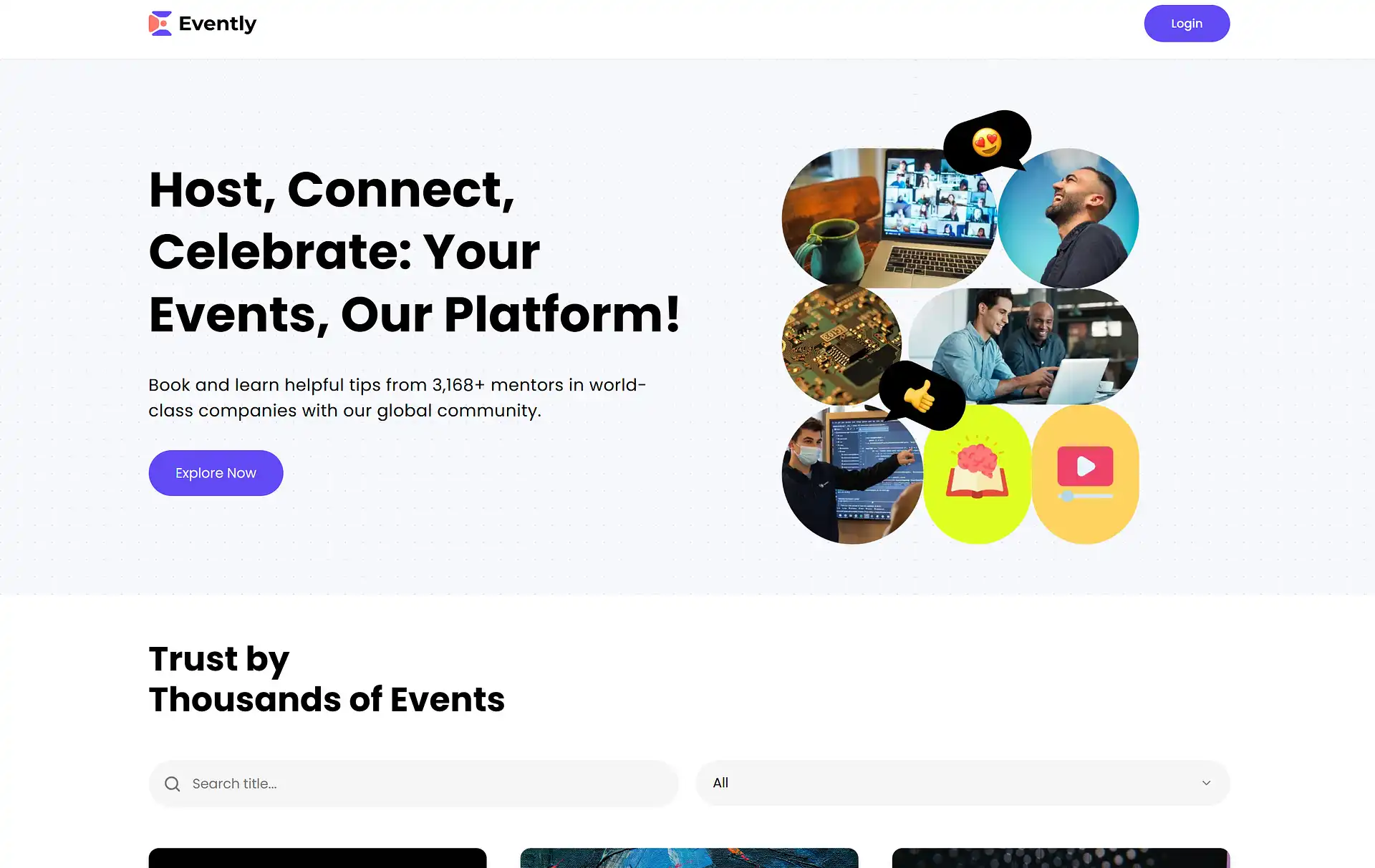 Evently event booking platform